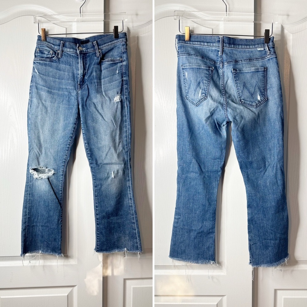 MOTHER Denim Insider Crop Fray in Gypsy Size 29 - Picture 3 of 11